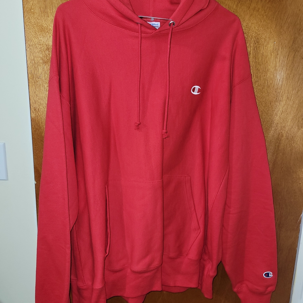Champion Men's Bold Red Hoodie